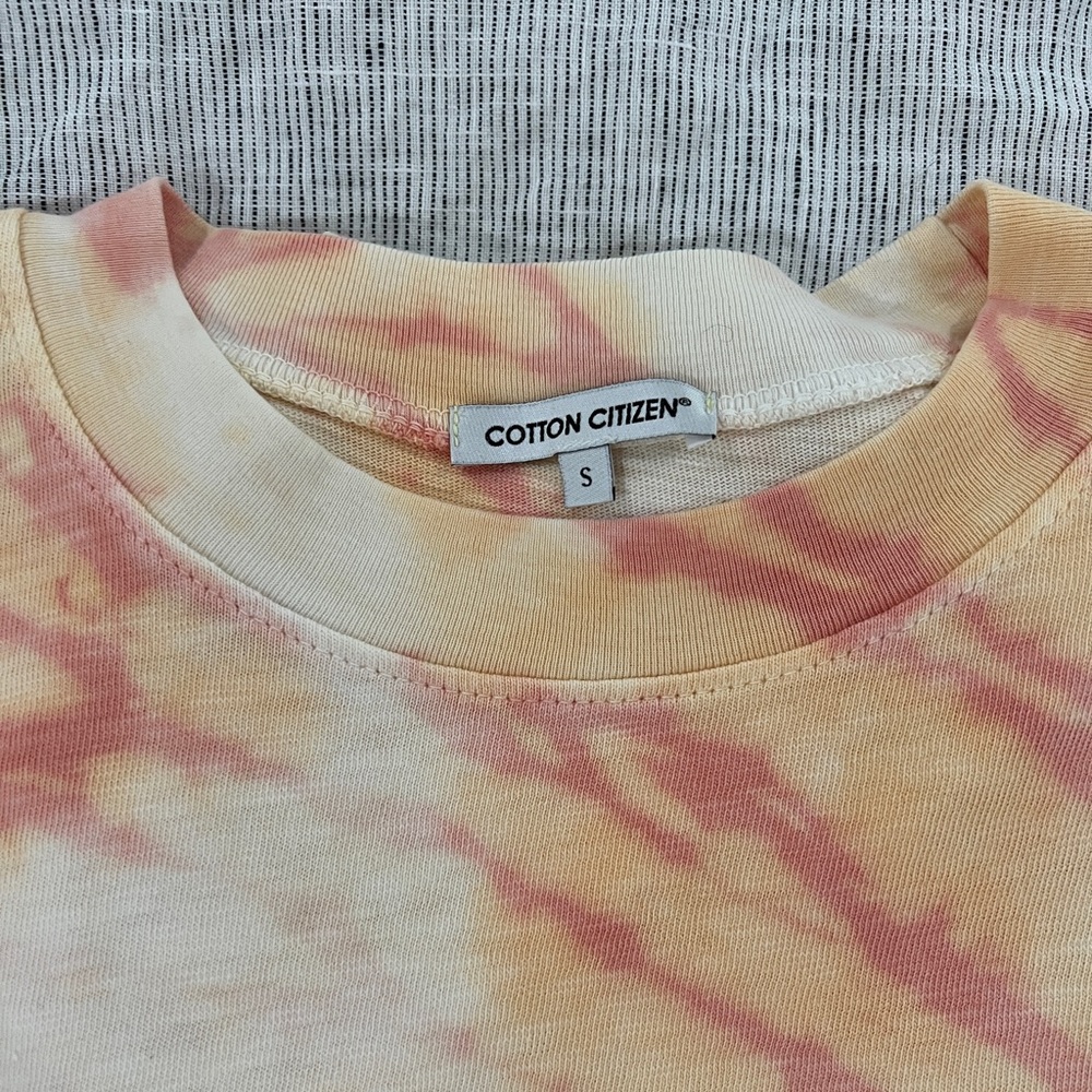 Cotton Citizen Tie Dye Long Sleeve Crop Too